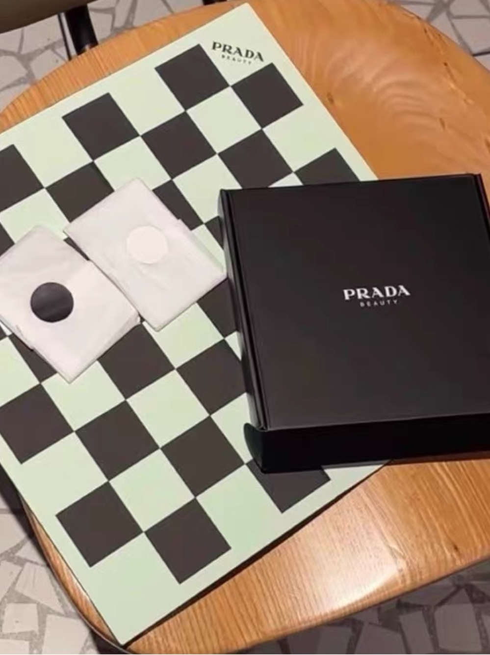 Prada beauty gift chess set